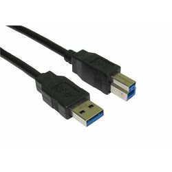 NaviaTec USB 3.0 A plug to B plug, 1m BLK