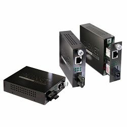 Planet 10 100Base-TX to 100Base-FX (SC WDM, SM) Smart Media Converter- TX: 1310nm-20km