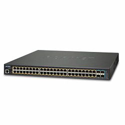 Planet L2 48-Port GbE 802.3at PoE 4-Port 10G SFP Managed Switch