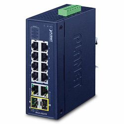 Planet Industrial 8-Port 10 100TX 2-Port Gigabit TP SFP Combo Ethernet Switch
