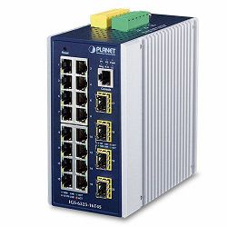 Planet Industrial Industrial L3 16-Port 10 100 1000T 4-Port 100 1000X SFP Managed Ethernet Switch