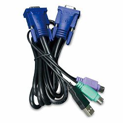 Planet 5,0M USB KVM Cable with built-in PS2 to USB Converter