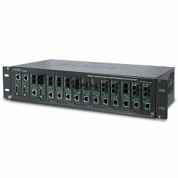 Planet 15-Slot Media Converter Chassis (DC Power)