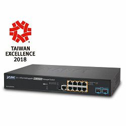 Planet L2 8-Port 2.5G 802.3at PoE 2-Port 1G 10G SFP Managed Multigigabit