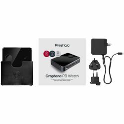 Prestigio Graphene PD Watch Edition, fast charging powerbank, 10000 mAh, 2*USB3.0 QC, 1*Type-C PD, wireless charger 10W, Apple Watch wireless charger 2,5W, LED indicator, leather case, cable type C-US