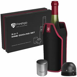 Prestigio Wine Stopper + Champagne Stopper + Sleeve