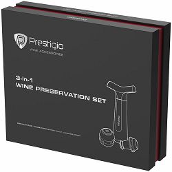 Prestigio manual Vacuum Wine Stopper with stoppers and champane stopper