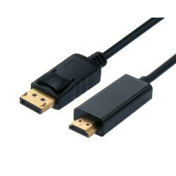 STANDARD DisplayPort kabel, DP v1.2 - UHDTV, M/M, 2.0m, crni