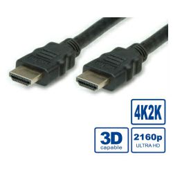 STANDARD HDMI Ultra HD kabel sa mrežom, M/M, crni, 5.0m