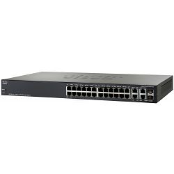 SF300-24PP 24-port 10/100 PoE+ Managed Switch w/Gig Uplinks