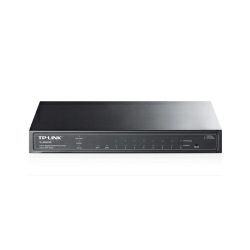 TP-Link 10-port Gigabit PoE+ Smart preklopnik (Switch), 8×10/100/1000M RJ45 ports + 2×SFP ports, metalno kućište (61W)