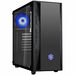 SilverStone FARA B1 RGB Tower ATX Gaming Computer Case, Aggressive intake high Airflow Performance,  Full Tempered Glass, black