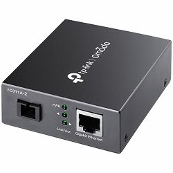 10/100/1000 Mbps RJ45 to 1000 Mbps Single-mode SC WDM Bi-Directional Fiber ConverterPORT: 1× Gigabit SC Port, 1× Gigabit RJ45 Port (Auto MDI/MDIX)SPEC: Full-duplex, Tx:1550 nm, Rx:1310 nm, Up to 2 km,