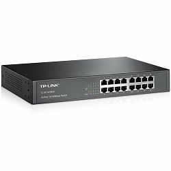 Switch TP-LINK TL-SF1016DS 16-port 10/100M Switch, 16 10/100M RJ45 ports, 1U 13-inch rack-mountable steel case