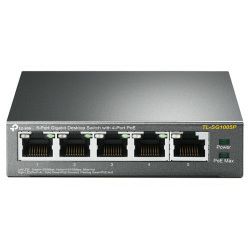 TP-Link 5-port Gigabit PoE+ preklopnik (Switch) 5×10/100/1000M RJ45 ports, 1×PoE++ In, 4xPoE+ Out ports, metalno kućište