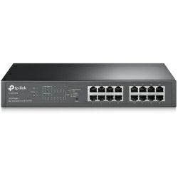 TP-Link 16-port Gigabit Easy Smart Desktop/Rackmount PoE+ preklopnik (Switch), 16×10/100/1000M RJ45 ports, 8×PoE+ ports, metalno kućište