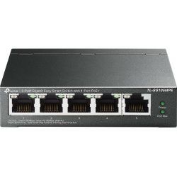 TP-Link 5-port Gigabit Easy Smart Switch - 4x PoE+, 30W po portu / 5x 10/100/1000 RJ45, fanless