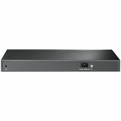 28-port gigabit Easy Smart switch with 24 PoE+ ports, 26 10/100/1000Mbps RJ-45 ports, 2 SFP uplink ports, compliant with 802.3af/at, 250W PoE budget, support Priority Mode, PoE Auto Recovery, 1U 19-in