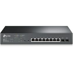 TP-Link JetStream 10-port Gigabit PoE+ Smart preklopnik (Switch), 8×10/100/1000M RJ45 ports + 2×SFP ports (150W)