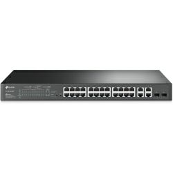 TP-Link JetStream 24-Port PoE+ Smart preklopnik (Switch), 24×10/100M, 2×G-LAN, 2×G SFP, 250W, 1U 19" rackmount