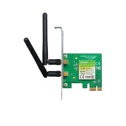 TP-Link bežični PCIe adapter 300Mbps (2.4GHz), 802.11n/g/b, 2× odvojiva antena, Low profile