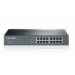 TP-Link TL-SG1016D, 16-port GbE switch, metalno