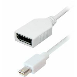 Transmedia Mini DisplayPort plug to DisplayPort jack, 15cm
