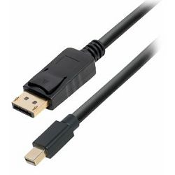 Transmedia DisplayPort plug to Mini DisplayPort plug, 2,0 m