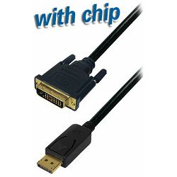 Transmedia DisplayPort plug to HDMI plug, 1,0 m