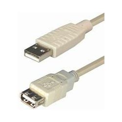Transmedia USB 2.0 extension Kabel AA1,0m