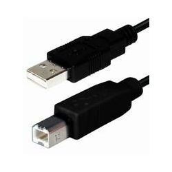 Transmedia USB 2.0 AB, Black, 1,8m