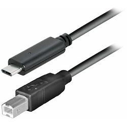 Transmedia USB type C plug - USB 2.0 B plug 2,0m