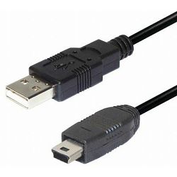 Transmedia USB A to 5 pin mini Kabel 1m