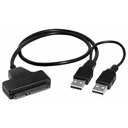 Transmedia SATA HDD adapter SATA 17-5 pin plug to USB 2.0