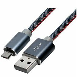 Transmedia USB type A to Micro USB type B REVERSIBLE 1m