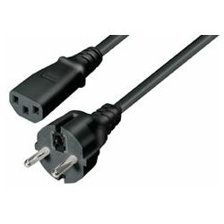 Transmedia Power Cable CEE 7 7 plug - IEC 320 C13 Jack 2,0 m