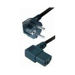 Transmedia Power Cable Schuko -angled IEC 320 plug 2m