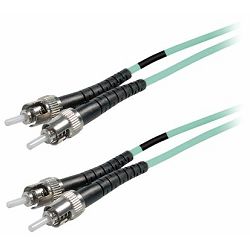 Transmedia Fibre optic MM OM4 Duplex Patch cable ST-ST 20m