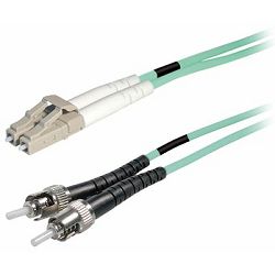 Transmedia Fibre optic MM OM4 Duplex Patch cable LC-ST 15m