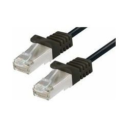 Transmedia CAT6a SFTP CU AWG26 Patch Cable 7,5m black