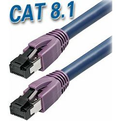 Transmedia Cat 8.1 SFTP Kabel 10,0M, dark blue