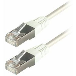 Transmedia S-FTP Cat5E Patch Kabel (RJ45), White, 0,5m