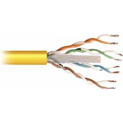 Transmedia UTP CAT6 Solid 100m spool Yellow