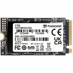 Transcend 512GB, M.2 2242,PCIe Gen4x4, NVMe, 3D TLC, EAN: 760557865315
