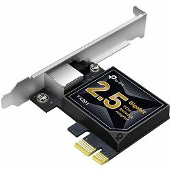 TP-Link TX201 2.5 Gigabit PCI Express Network Adapter, PCIe 2.1 ×1, Support 2.5/1 Gbps and 100 Mbps Network Standards, Low-Profile and Full-Height Brackets, Fully compatible with Windows 11/10/, Windo