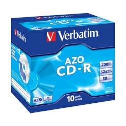 CD-R Verbatim 700MB 52× DataLife+ Crystal 10 pack JC