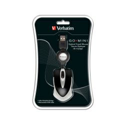 Verbatim GO Mini Optical Travel Mouse USB3.0/2.0, crni