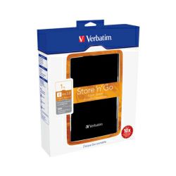 Verbatim 2.5" StorenGo 1TB HDD, USB3.0, crni