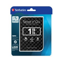 Verbatim 2.5" StorenGo 1TB HDD, USB3.0, crni