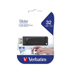 Verbatim USB2.0 StorenGo Slider 32GB, crni